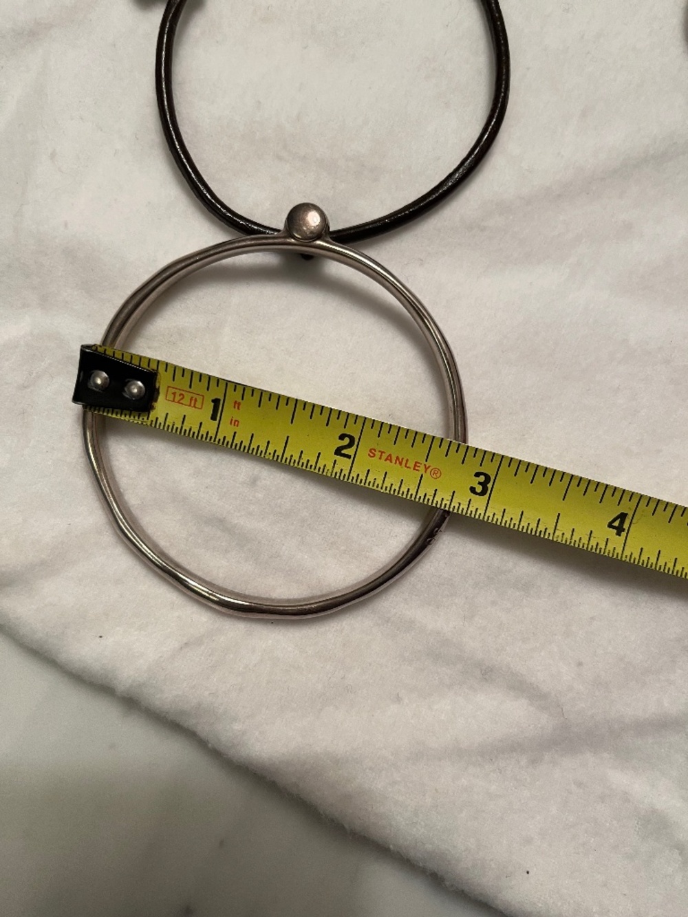UNO 50 Silver and Leather Bracelet